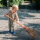 sweeping up after junk removal San Fernando Valley