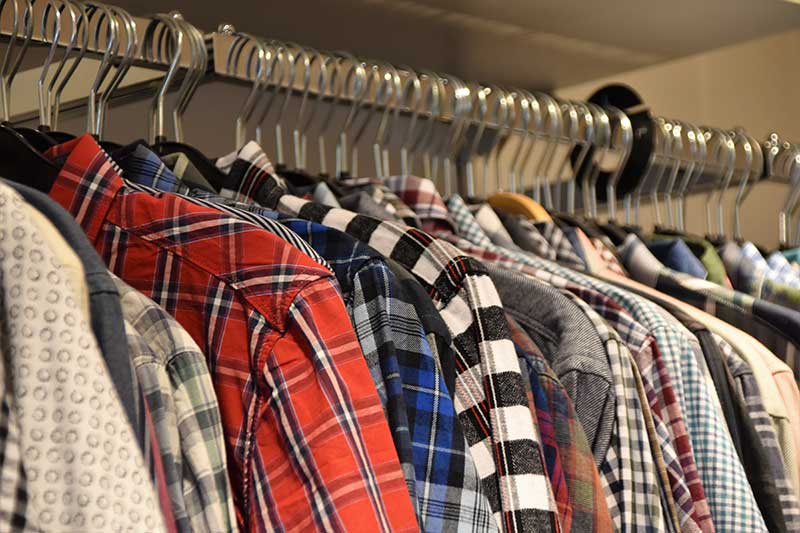 Old clothes donated after junk removal job in Burbank, CA