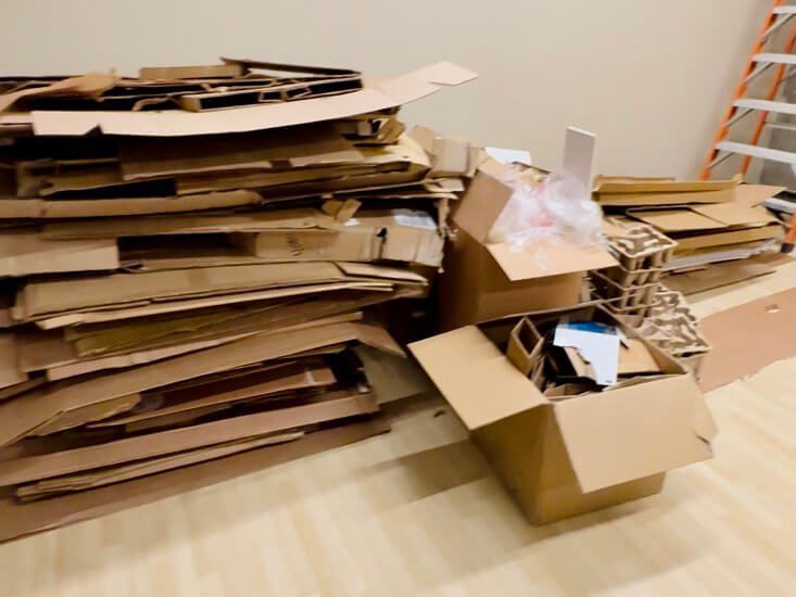 Cardboard Pick Up in Tarzana
